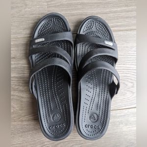 Crocs Sandals Black Size 9